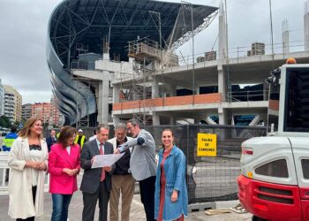 Caballero "estrena" obras en Balaídos y confirma que Vigo llega a tiempo para ser sede del Mundial 2030