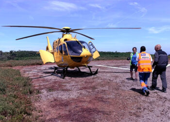 Susto en las Rías Baixas, evacuación sanitaria de urgencia a una menor en la isla de Ons