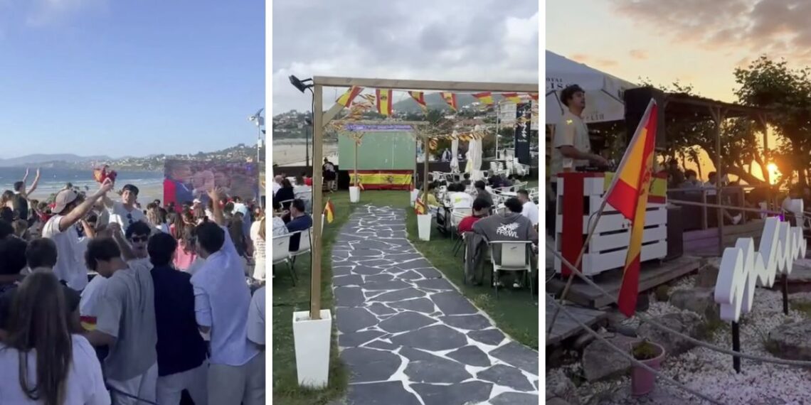 Una terraza del área de Vigo lanza un plan único para vivir el Mundial por todo lo alto a pie de playa