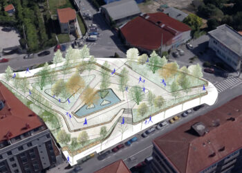 La Xunta transformará un parque de O Porriño para llenarlo de árboles, zonas de juego y eliminar muros
