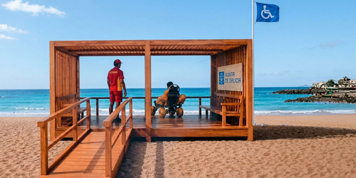 Una playa de Baiona acogerá un proyecto piloto que la convertirá en un refugio climático inclusivo
