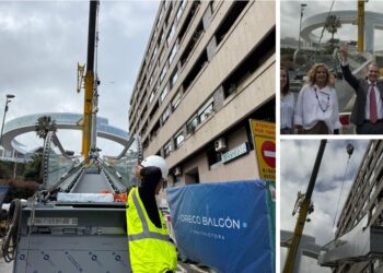 Vigo instala sus nuevas rampas para conectar a lo T4 la ciudad, "esto es imparable"
