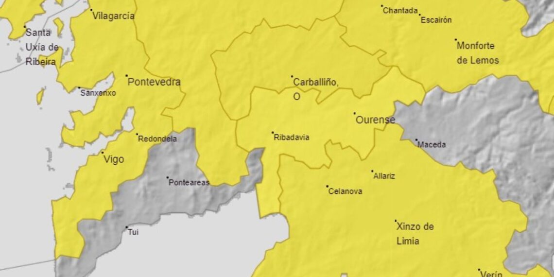La Aemet activa una alerta por lluvias y tormenta en Vigo y su área para este fin de semana