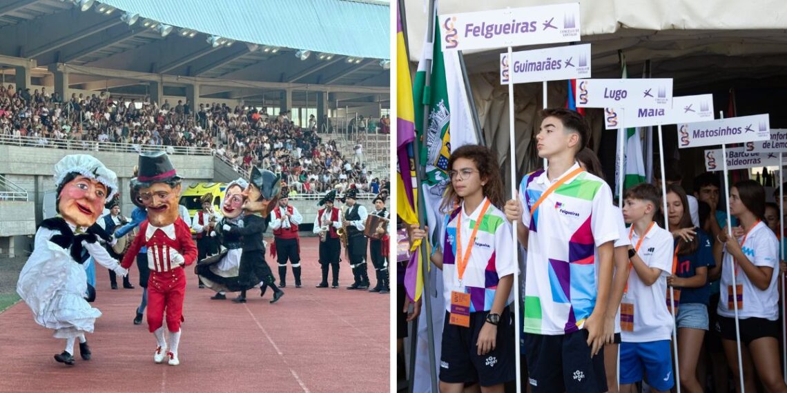Los Xogos do Eixo Atlántico toman Santiago con más de 2.000 deportistas de Galicia y el norte de Portugal
