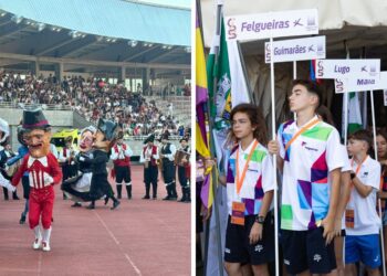 Los Xogos do Eixo Atlántico toman Santiago con más de 2.000 deportistas de Galicia y el norte de Portugal