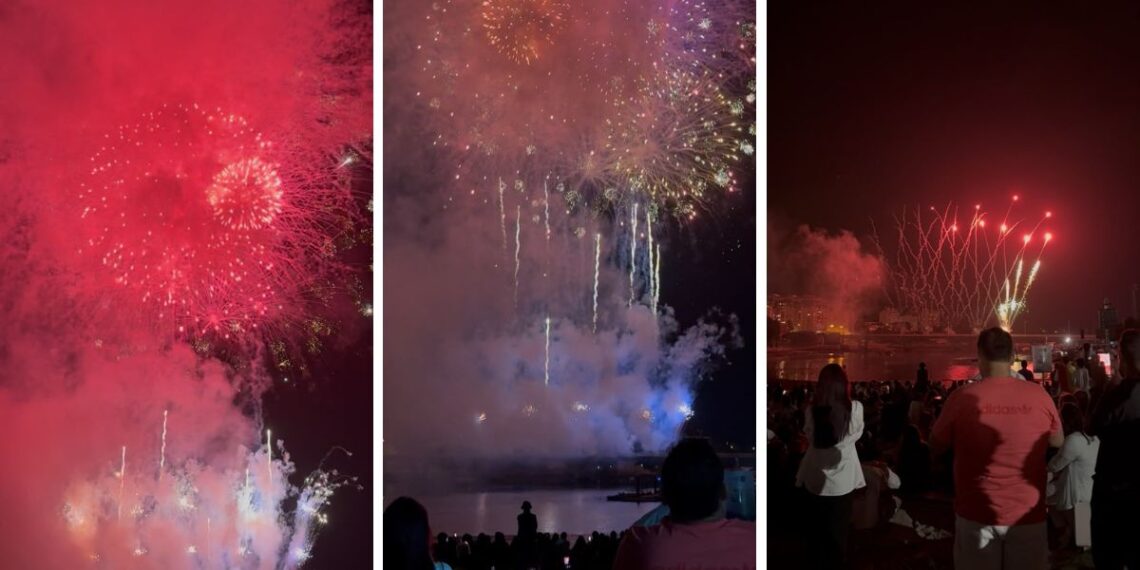 Los Fuegos de Bouzas coronan en Vigo una noche memorable con un mágico espectáculo lleno de color