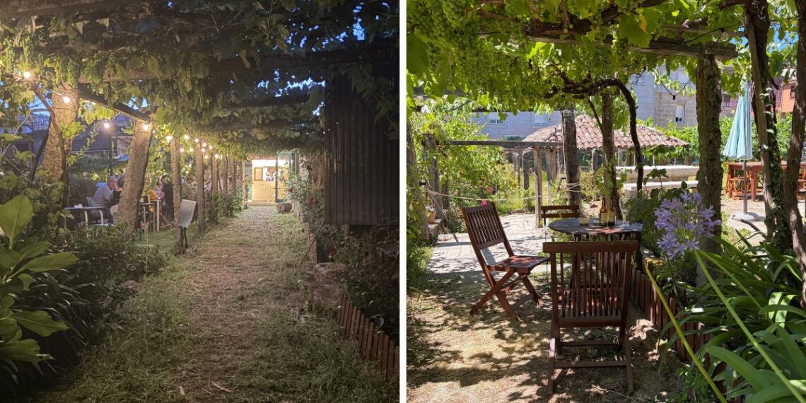 Un jardín secreto abre sus puertas con una terraza en Tui, "café y tardeos" en plena naturaleza