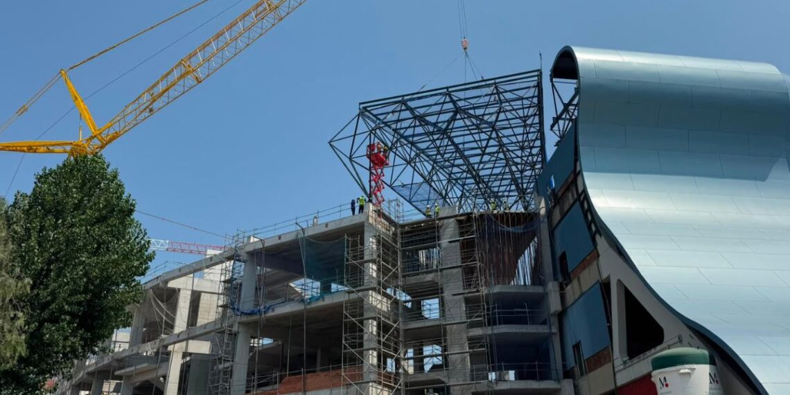 Nueva fase en las obras de Balaídos, la grada de Gol encara su tramo decisivo