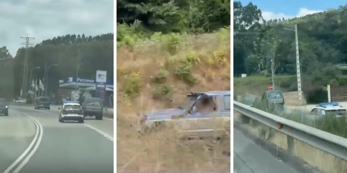 La Guardia Civil busca al conductor que embistió a un coche de la Policía Local en Salceda