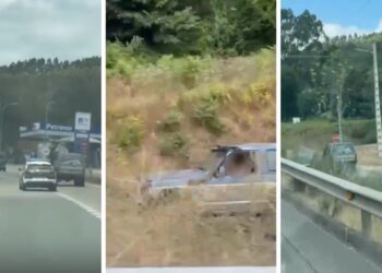 La Guardia Civil busca al conductor que embistió a un coche de la Policía Local en Salceda