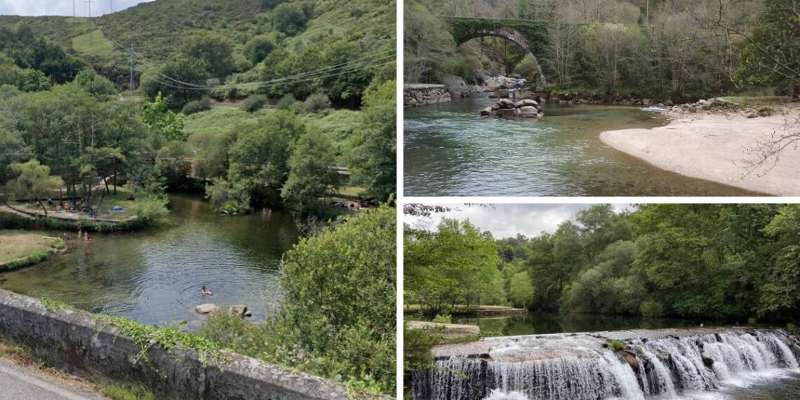Una idílica playa fluvial a 50 minutos de Vigo esconde una isla y ofrece un chapuzón en aguas cristalinas