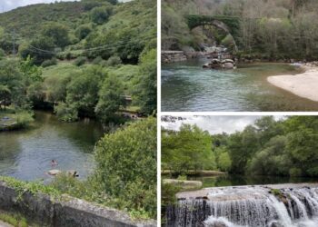 Una idílica playa fluvial a 50 minutos de Vigo esconde una isla y ofrece un chapuzón en aguas cristalinas