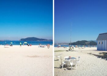 Baiona iza la bandera roja y prohíbe temporalmente el baño en dos de sus playas