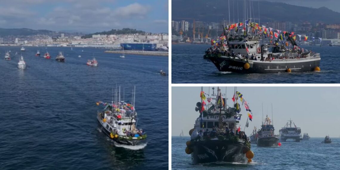 Un barco de acceso gratuito para poder ver desde la ría de Vigo la espectacular procesión del Carmen