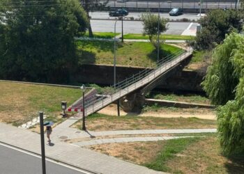 Cerrado un puente del Paseo del Lagares en Vigo por mal estado