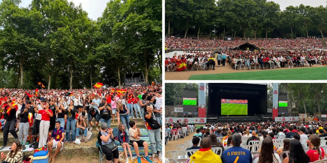 Vigo convierte Castrelos en la gran grada de animación de España, así se vive el Mundial