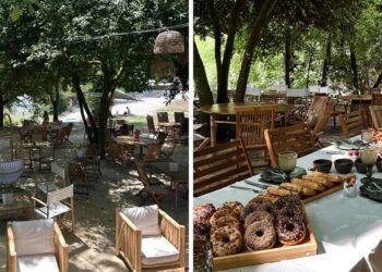 Un 'brunch' en una increíble terraza a orillas del río, el chiringuito en plena naturaleza a media hora de Vigo