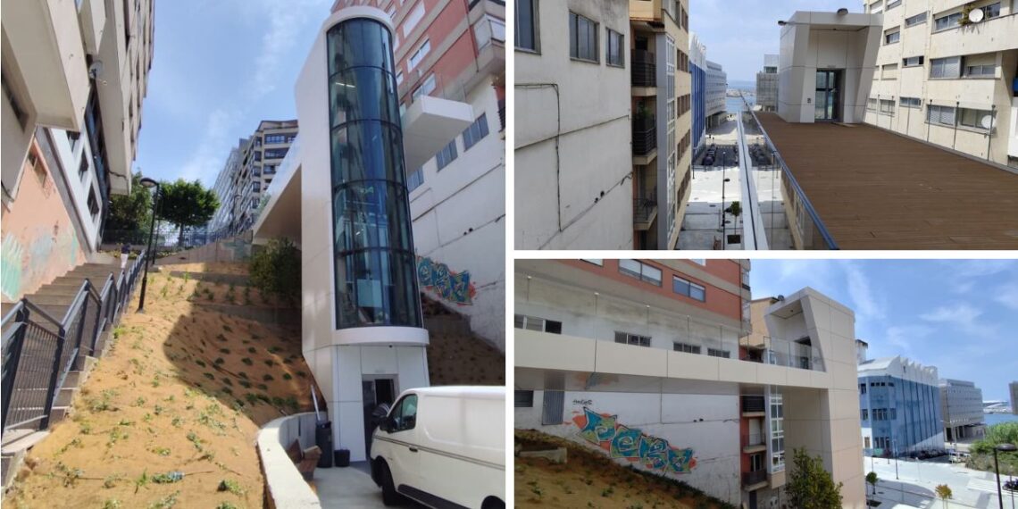 Cuenta atrás para abrir el nuevo ascensor panorámico de Vigo, tras pasar las últimas pruebas