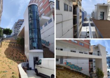 Cuenta atrás para abrir el nuevo ascensor panorámico de Vigo, tras pasar las últimas pruebas