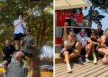 Casi 200 personas corren en Samil al ritmo de un DJ en bicicleta, el club que une running y fiesta en Vigo