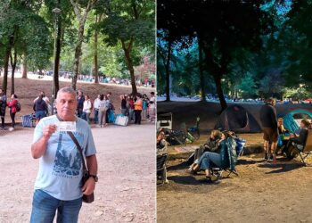 Castrelos convertido en un camping, furor por las entradas para el concierto de Chayanne en Vigo