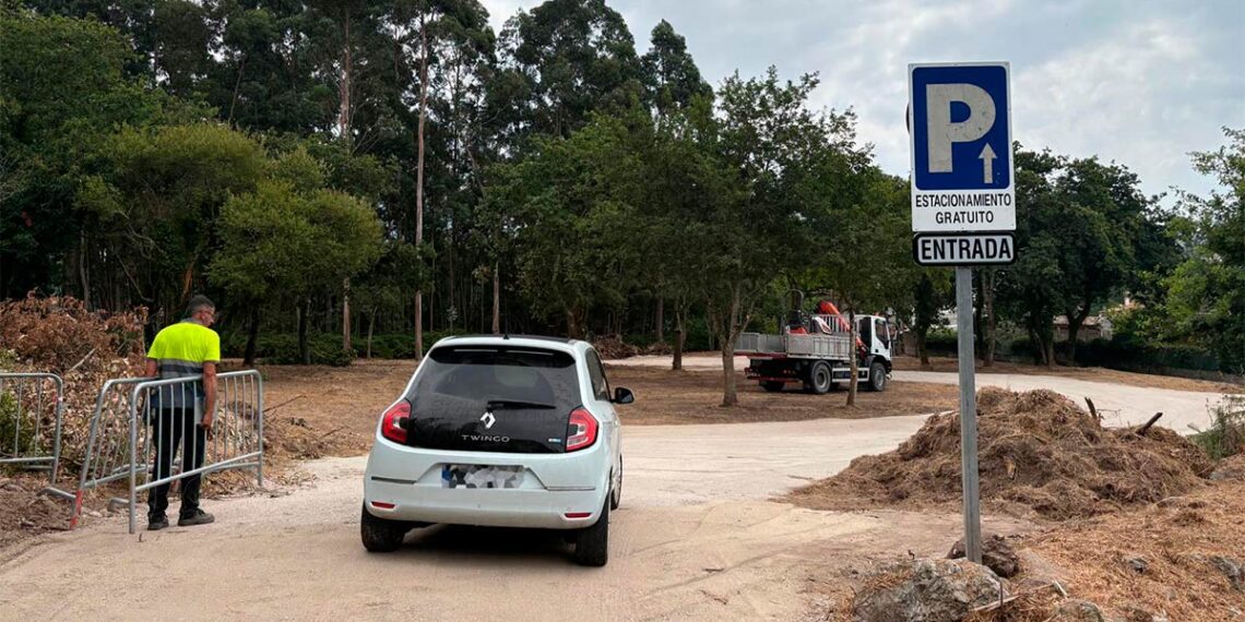 Abre un nuevo aparcamiento gratuito en el área de Vigo, Nigrán estrena un parking en pleno centro