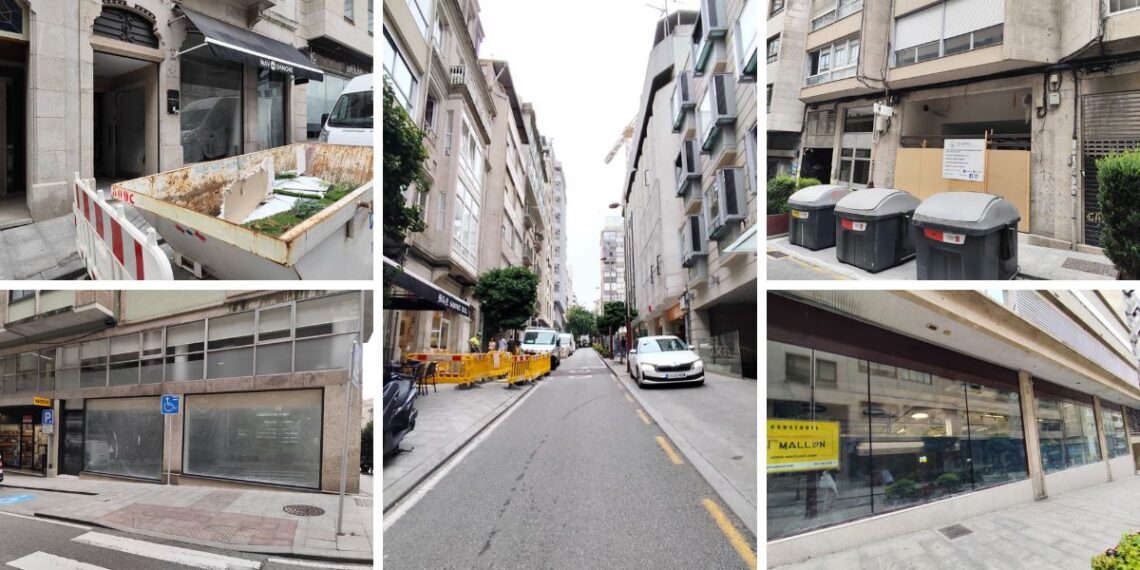 El resurgir de una céntrica calle de Vigo, las obras anticipan una cascada de aperturas