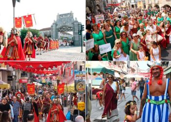 Arranca en O Porriño la gran fiesta de época que emula unos Juegos Olímpicos entre civilizaciones históricas
