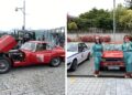 Los vehículos históricos del Rally das Donas vuelven a tomar el CC Gran Vía de Vigo como punto de partida