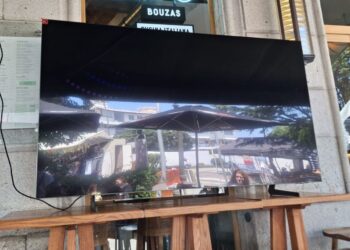 Televisiones de gran formato en terrazas, la alternativa para ver la Final del Mundial en las Fiestas de Bouzas